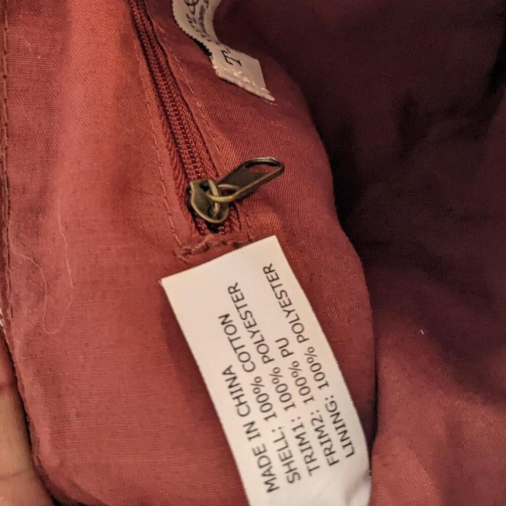 Deep Orange Rust Color Boho Fringe Crossbody Bag - image 7